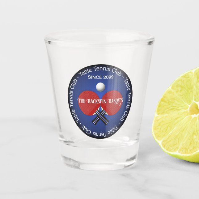 Verre A Shot Table Tennis Pong Drinkware (Devant)