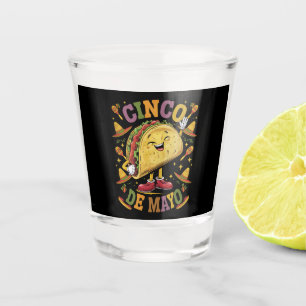 Verre A Shot Taco de Danse Drôle Fête de Cinco De Mayo Party
