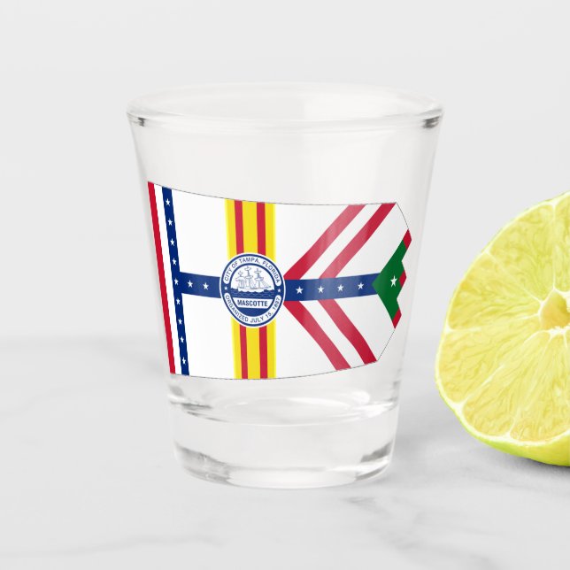 Verre A Shot Tampa city flag (Devant)