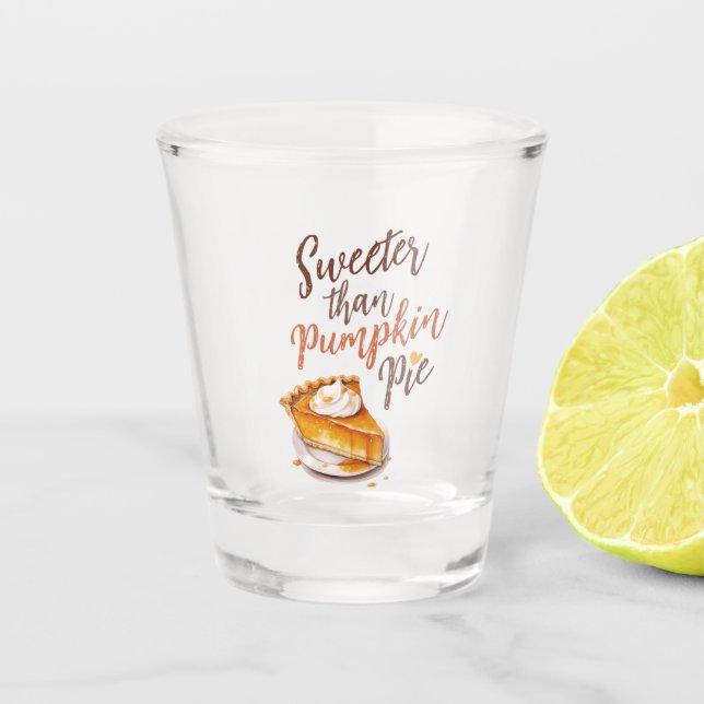 Verre A Shot Tarte plus douce que Citrouille (Devant)