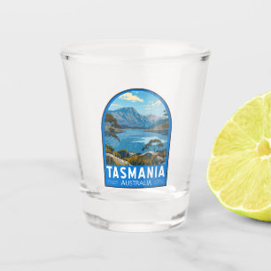 Verre A Shot Tasmanie Australie Travel Art Vintage