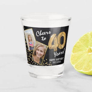 Verre A Shot Tchin pour les Années 40e Anniversaire 2 Photo