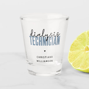 Verre A Shot Technicien de dialyse personnalisé Cadeaux techn