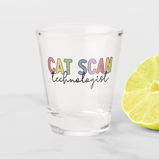 Verre A Shot Technologue en numérisation CAT - Cadeaux de radio (Devant)