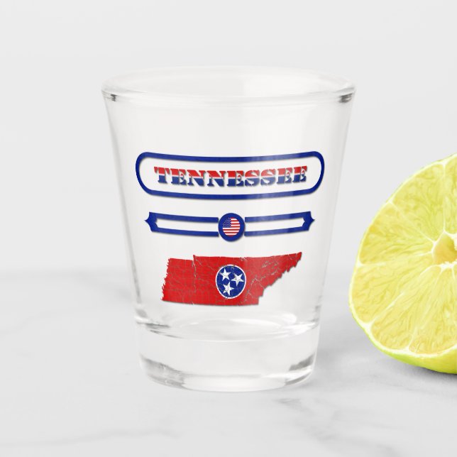 VERRE A SHOT TENNESSEE MAP, TENNESSEE, USA. SAMER BRASIL (Devant)
