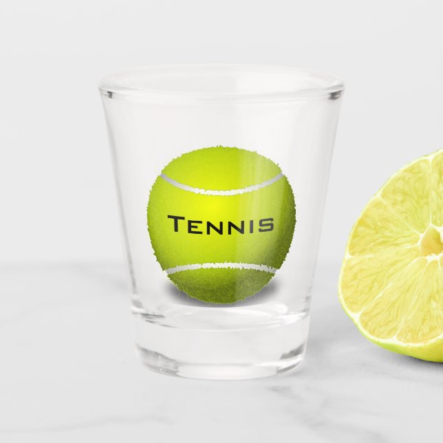 Verre A Shot Tennis Design Shot Glass (Devant)