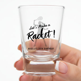 Verre A Shot Tennis Faisons un Boucan Fête d'anniversaire