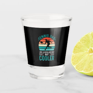 Verre A Shot Tennis Papa Retro Sunset