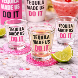 Verre A Shot Tequila Made Us Do It Équipe de choc pour mariag