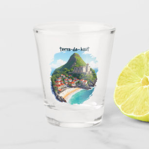 Verre à shot Terre-de-Haut – Souvenir des Saintes,