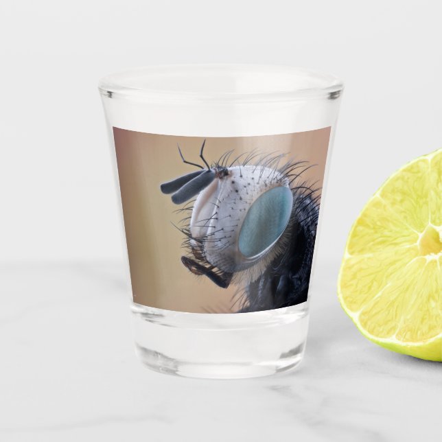 Verre A Shot Tête de bogue d'insectes de gros plan (Devant)
