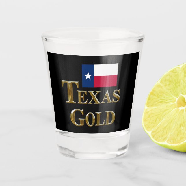 VERRE A SHOT TEXAS OR (Devant)