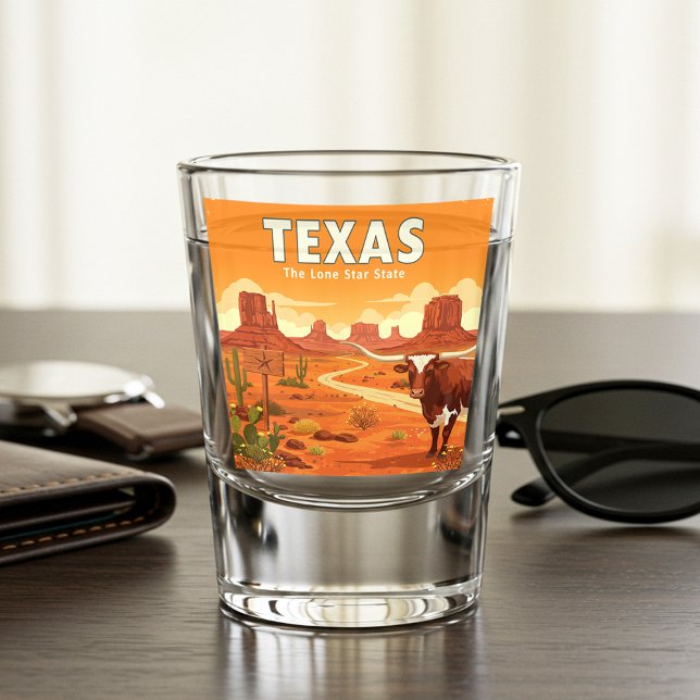 Verre A Shot Texas vintage (Créateur téléchargé)