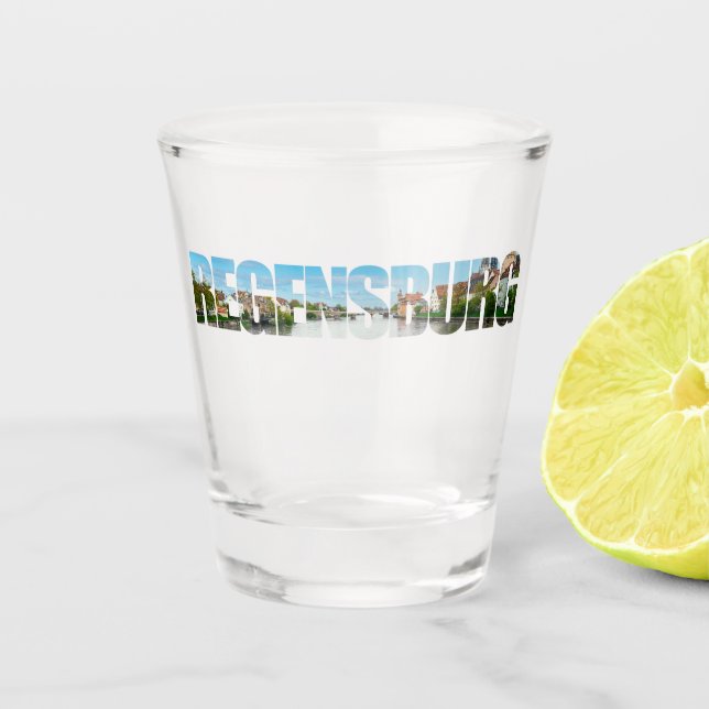 Verre A Shot Texte de Ratisbonne (Devant)