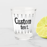 TEXTE PERSONNALISÉ Verre à shot diamant en argyle 