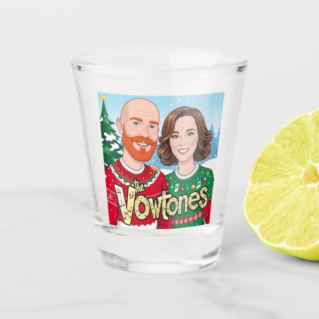 Verre A Shot The Vowtones - Christmas Shot Glass (Devant)