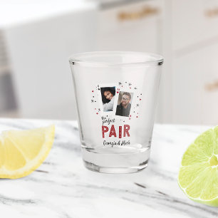 Verre A Shot Thème de casino pour couples, cadeau de photo de c