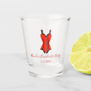 Verre A Shot Thème de lingerie rouge et noire pour enterrement 