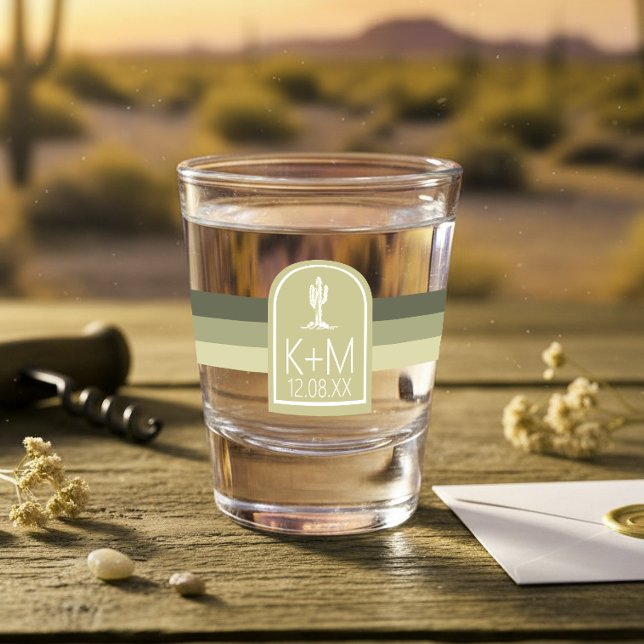 Verre A Shot Thème Désert Mariage Sage ID1019 (Créateur téléchargé)