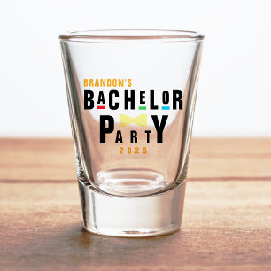 Verre A Shot Tie papillon coloré rétro 90 pour enterrement de v