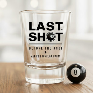 Verre A Shot Tir au billard Enterrement de vie de garçon Derniè