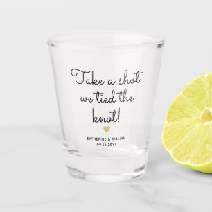 Verre A Shot Tirer un coup nous avons lié le noeud Script Weddi