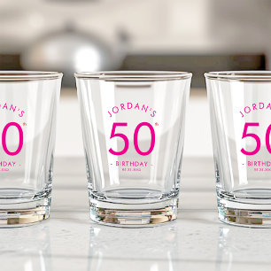 Verre A Shot Tireur de fête d'anniversaire simple minimaliste m