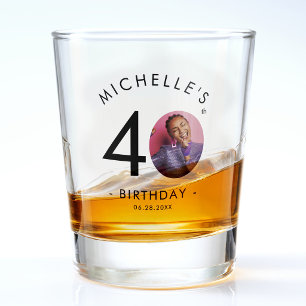 Verre A Shot Tireur de fête d'anniversaire simple minimaliste m