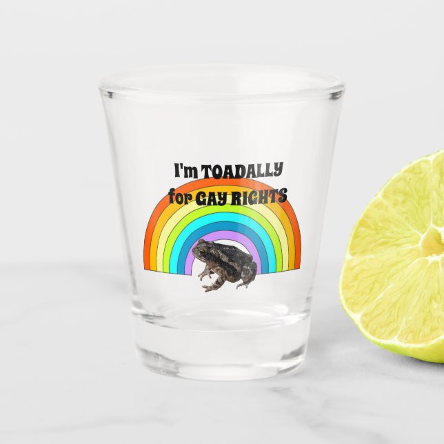 Verre A Shot Toadallt pour les droits des homosexuels (Devant)