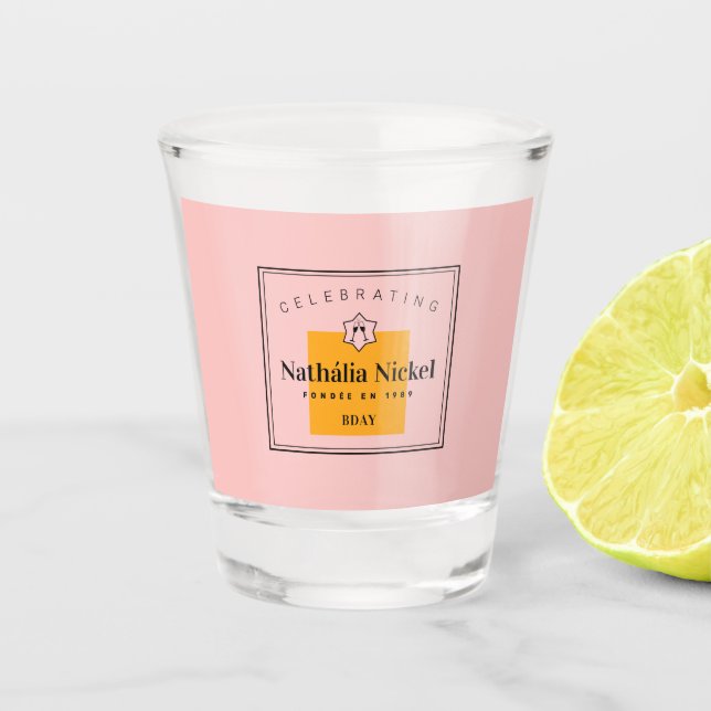 Verre A Shot Toast au champagne (Devant)