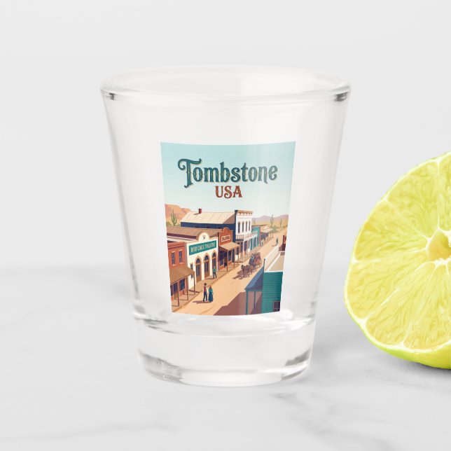 Verre A Shot Tombstone USA (Devant)