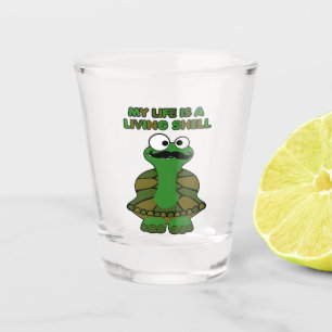 Verre A Shot Tortue Shell vivant de moustache