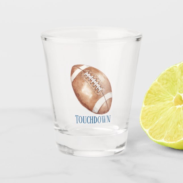 Verre A Shot Touchdown de football (Devant)