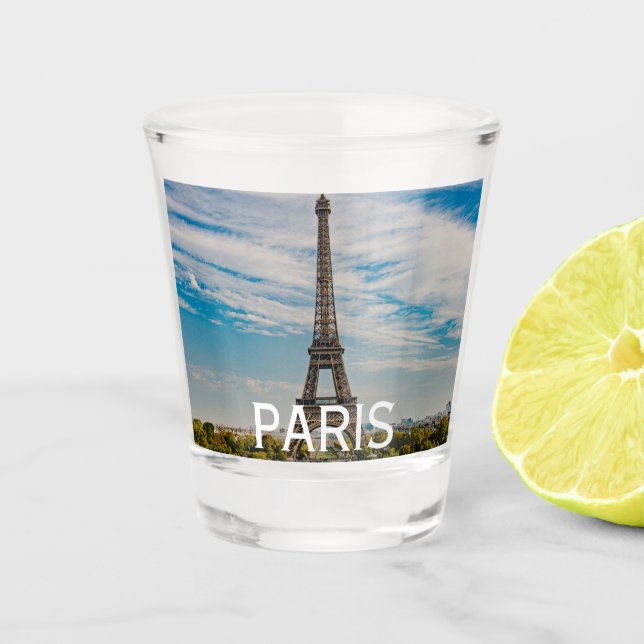 Verre A Shot Tour Eiffel à Paris (Devant)