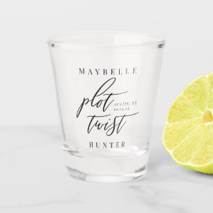 Verre A Shot Tourner vers la calligraphie moderne Sauvez notre 
