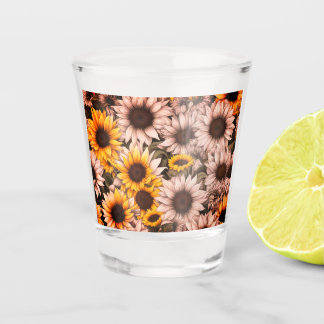 Verre A Shot Tournesol Abstrait #300