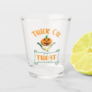 Verre A Shot Tracer ou traiter les os croisés Halloween visage 