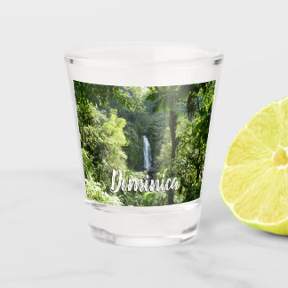 Verre A Shot Trafalgar Falls Tropical Rainforest Photographie