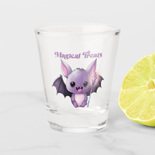 Verre A Shot Traitements magiques avec Bats mignons (Devant)