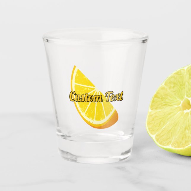 Verre A Shot tranche orange (Devant)