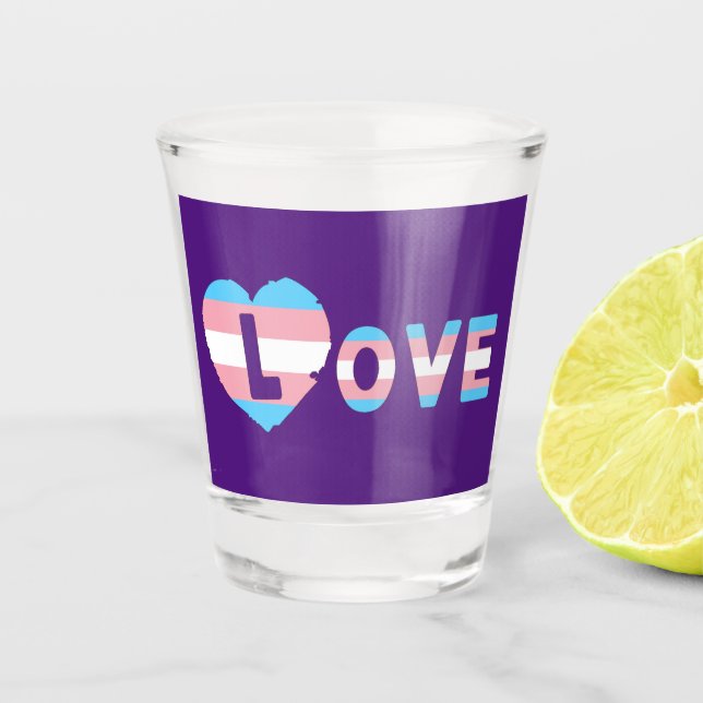 Verre A Shot Trans LOVE (Devant)