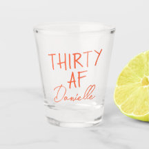 TRENTE AF Personnalisé Funny 30e anniversaire