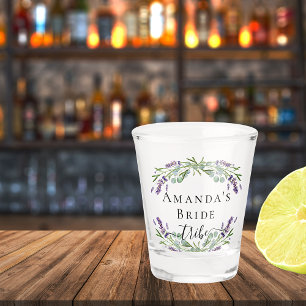 Verre A Shot Tribu de mariée lavande eucalyptus enterrement de 
