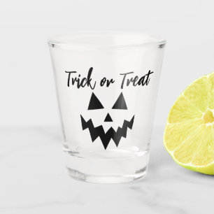 Verre A Shot Trick d'Halloween adulte ou visage Citrouille de t