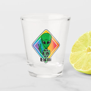 Verre A Shot Trop gay pour la terre Drôle Alien OVNI