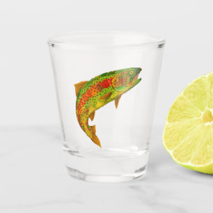 Verre A Shot Truite arc-en-ciel de feuilles d'Aspen 5