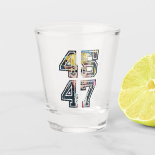 Verre A Shot Trump 45 47   Pop art   président américain