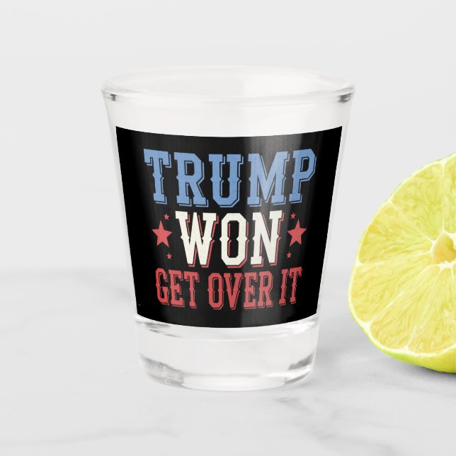 Verre A Shot Trump a Gagné Faites Avec 2024 (Devant)