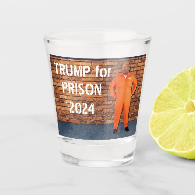 Verre A Shot Trump pour la prison 2024 (Devant)