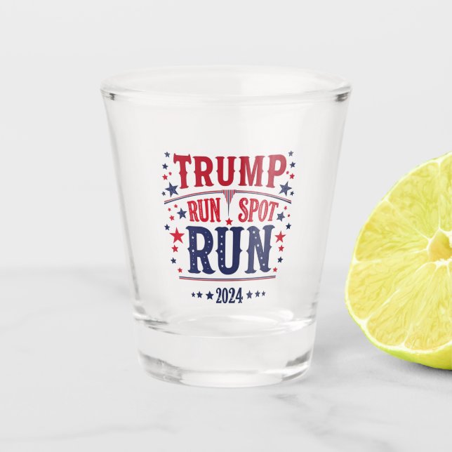 Verre A Shot Trump Run Spot Run Funny Election Debate (Devant)